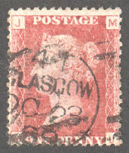 Great Britain Scott 33 Used Plate 116 - MJ - Click Image to Close